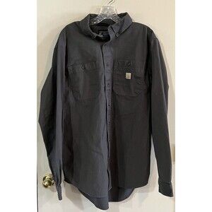 Carhartt Relaxed Fit Long Sleeve Canvas Shirt Men’s Large Tall